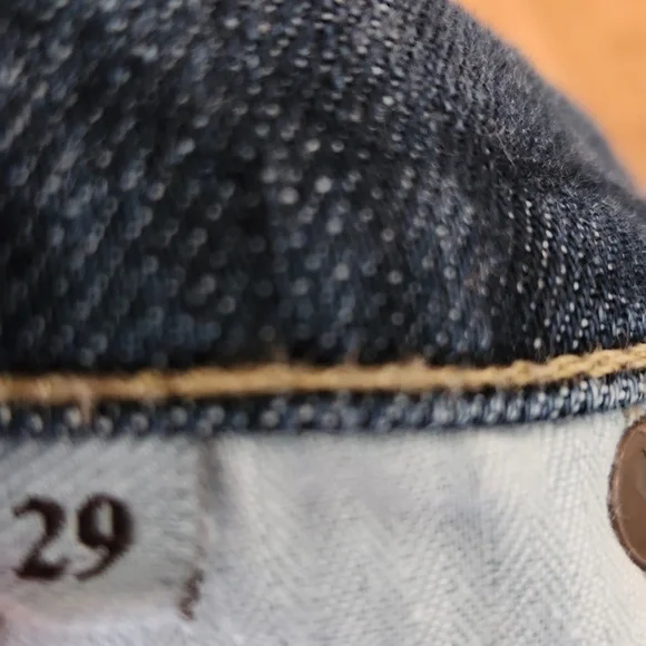 7FAM 7 FOR ALL MANKIND Bootcut Medium Blue Wash Boot cut Jeans 29 Denim Vintage - Picture 13 of 14